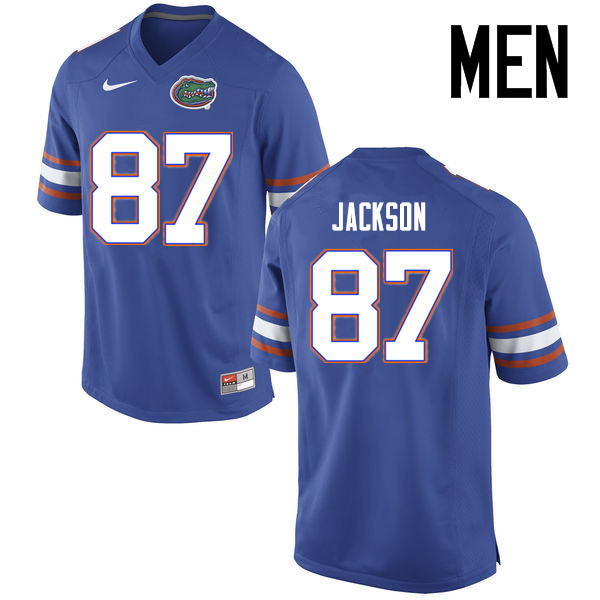 Men Florida Gators #87 Kalif Jackson College Football Jerseys Sale-Blue - Click Image to Close